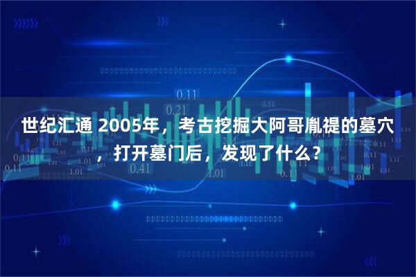 世纪汇通 2005年，考古挖掘大阿哥胤禔的墓穴，打开墓门后，发现了什么？