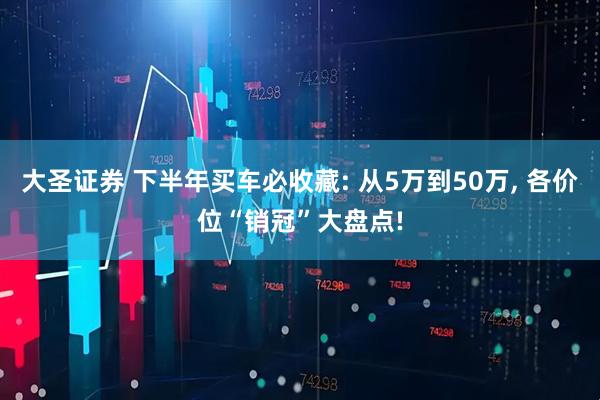 大圣证券 下半年买车必收藏: 从5万到50万, 各价位“销冠”大盘点!