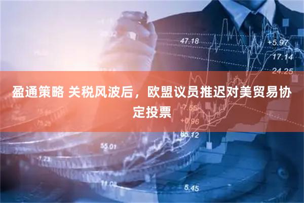 盈通策略 关税风波后，欧盟议员推迟对美贸易协定投票