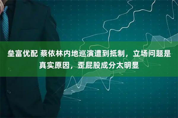 垒富优配 蔡依林内地巡演遭到抵制，立场问题是真实原因，歪屁股成分太明显