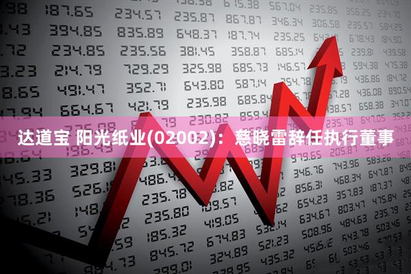 达道宝 阳光纸业(02002)：慈晓雷辞任执行董事