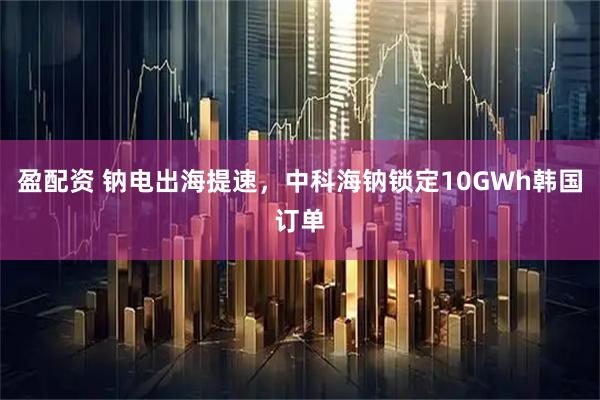 盈配资 钠电出海提速，中科海钠锁定10GWh韩国订单