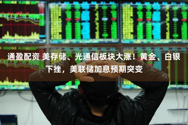 通盈配资 美存储、光通信板块大涨！黄金、白银下挫，美联储加息预期突变